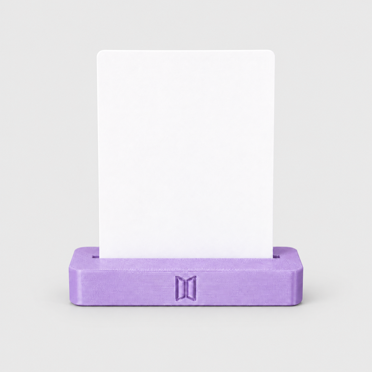 Suporte BTS para Photocard de Mesa — Lilás — Milanzi