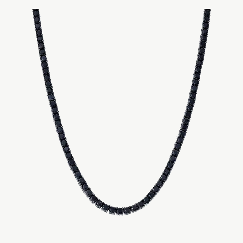 Colar Riviera Noir 3mm em Negro