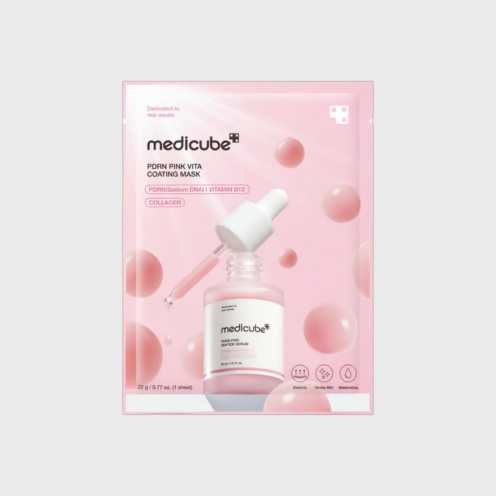 Máscara Facial Medicube PDRN Pink Vita Coating Mask - 1 Unidade - Milanzi