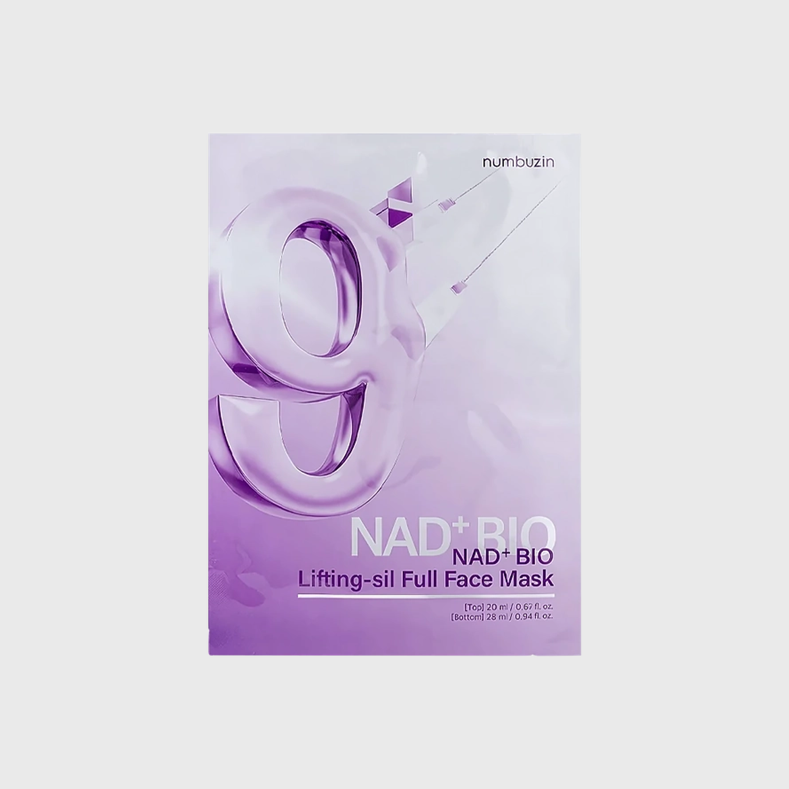 Máscara Facial Numbuzin No.9 NAD + Bio Lifting-sil Full Face - 1 Unidade - Milanzi