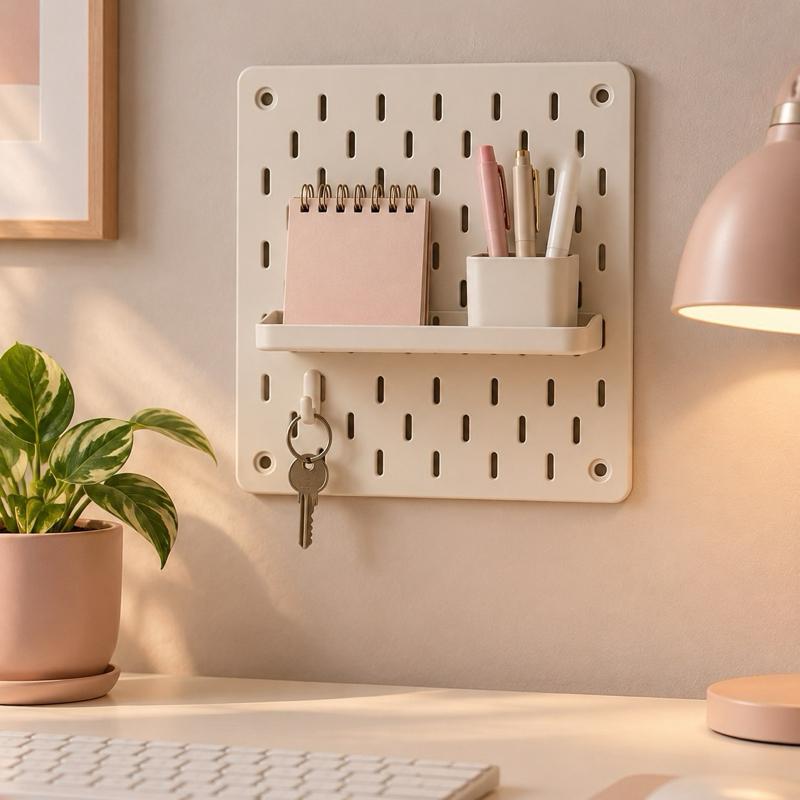 Painel Organizador de Parede Pegboard 18 × 18 cm — Milanzi