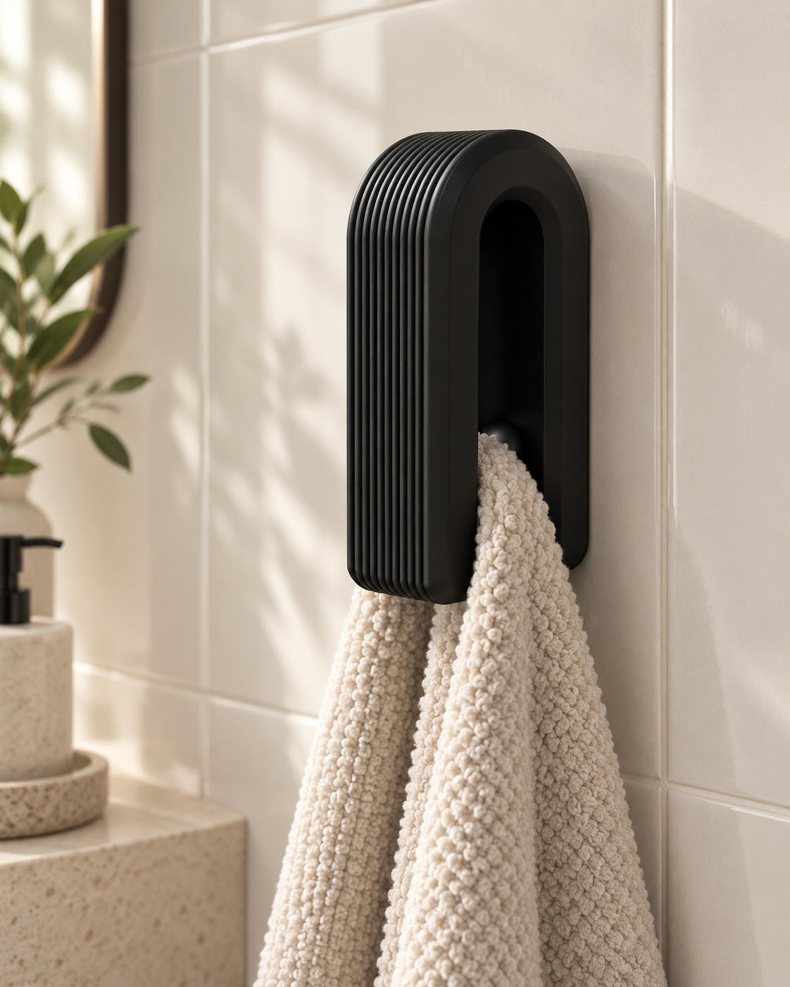 Porta Toalha Premium de Parede Design Minimalista para Banheiro — Milanzi