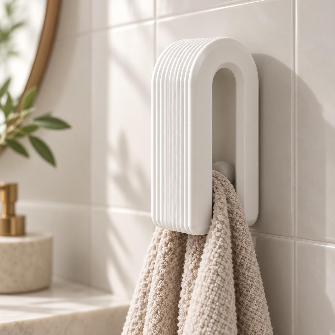 Porta Toalha Premium de Parede Design Minimalista para Banheiro — Milanzi