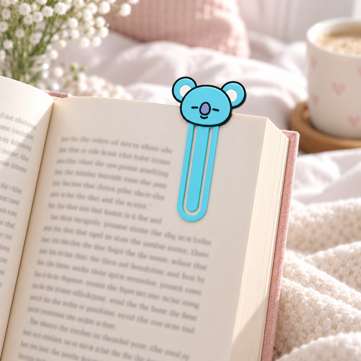 Marcador de Página BT21 em ambiente — foto ilustrativa Milanzi