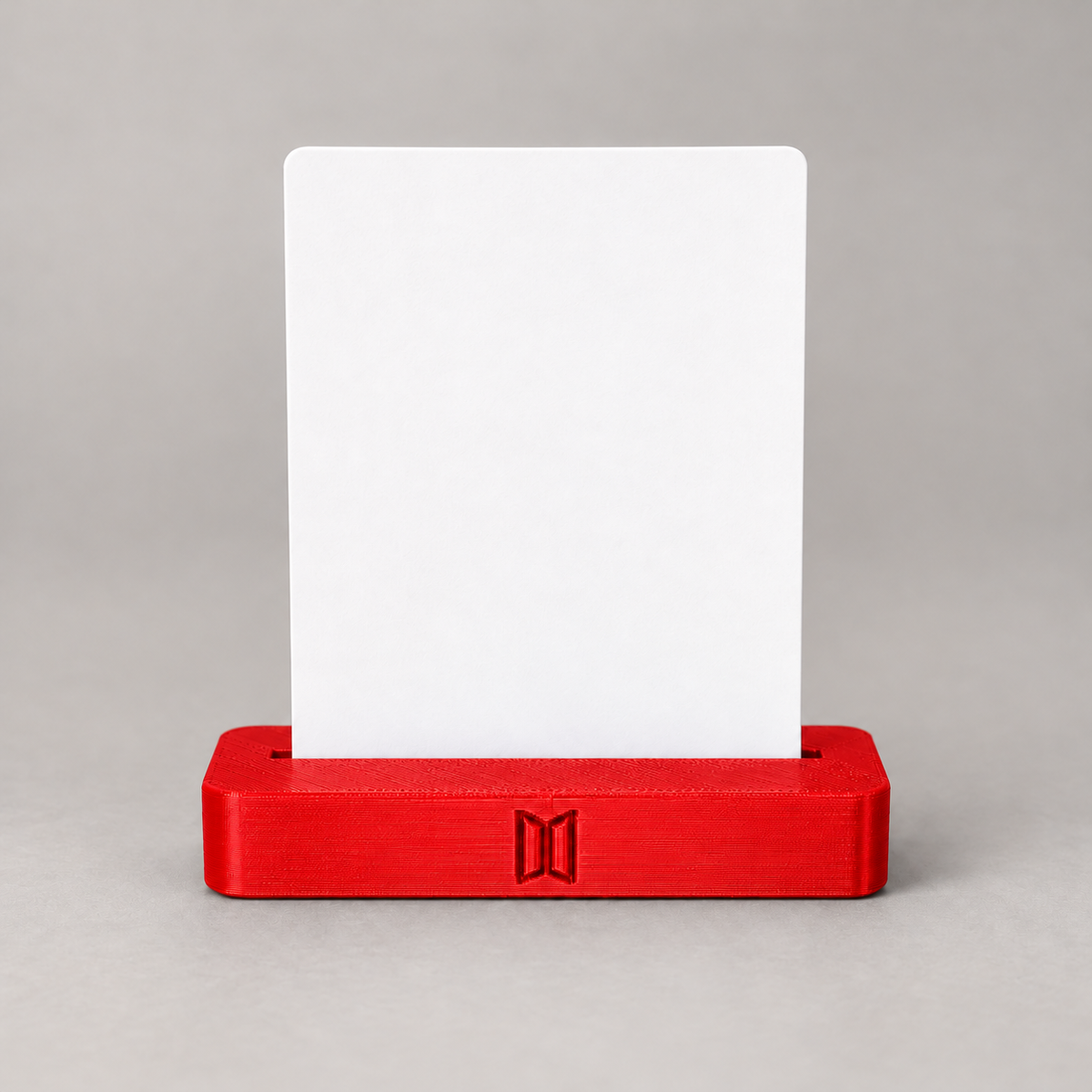 Suporte BTS para Photocard de Mesa — Vermelho — Milanzi