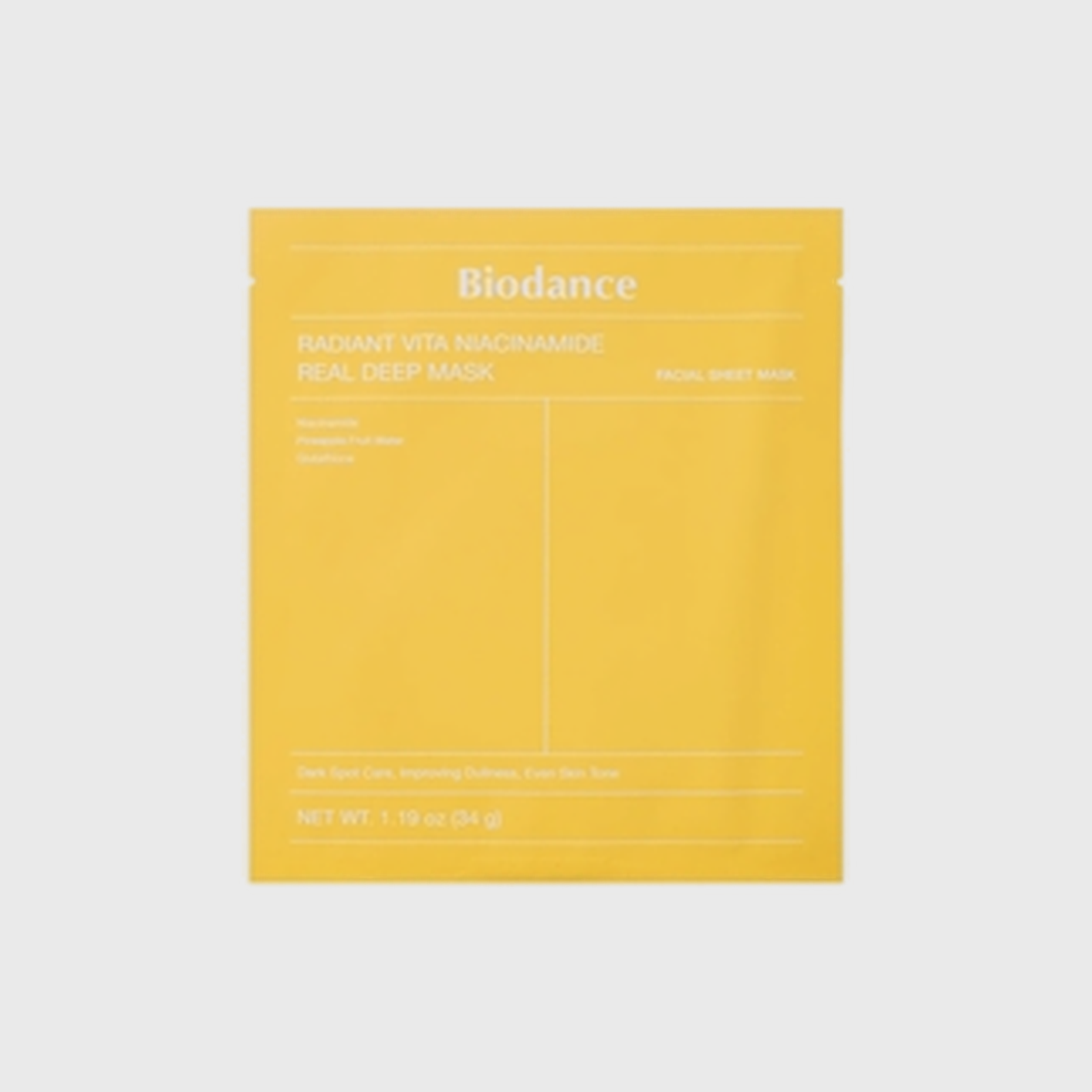 Biodance Máscara Radiant Vita Niacinamide - Milanzi