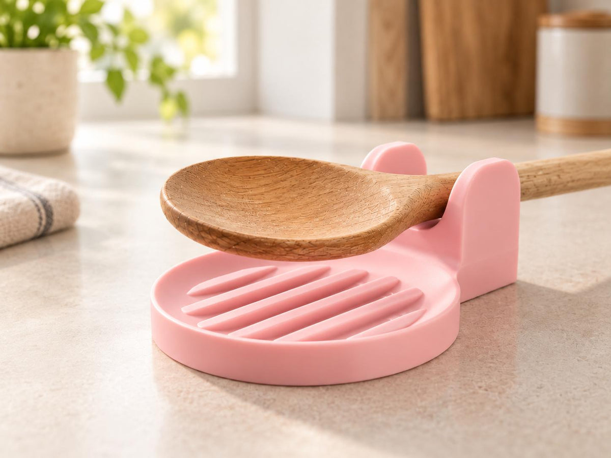 Descanso para Colher de Cozinha com Coletor de Resíduos — Milanzi