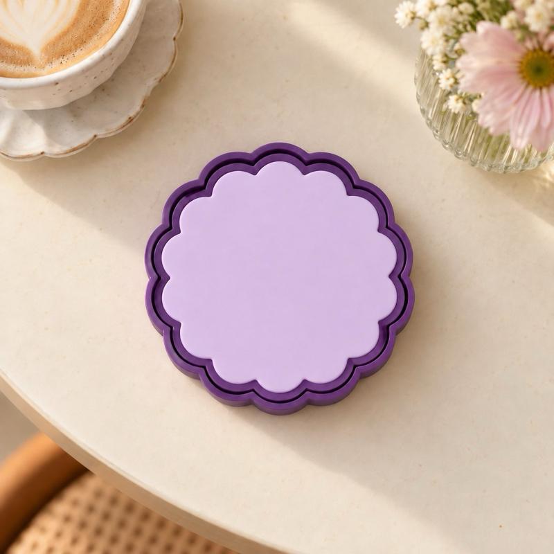 Kit 4 Porta-Copos Flor Bloom com Suporte — Milanzi