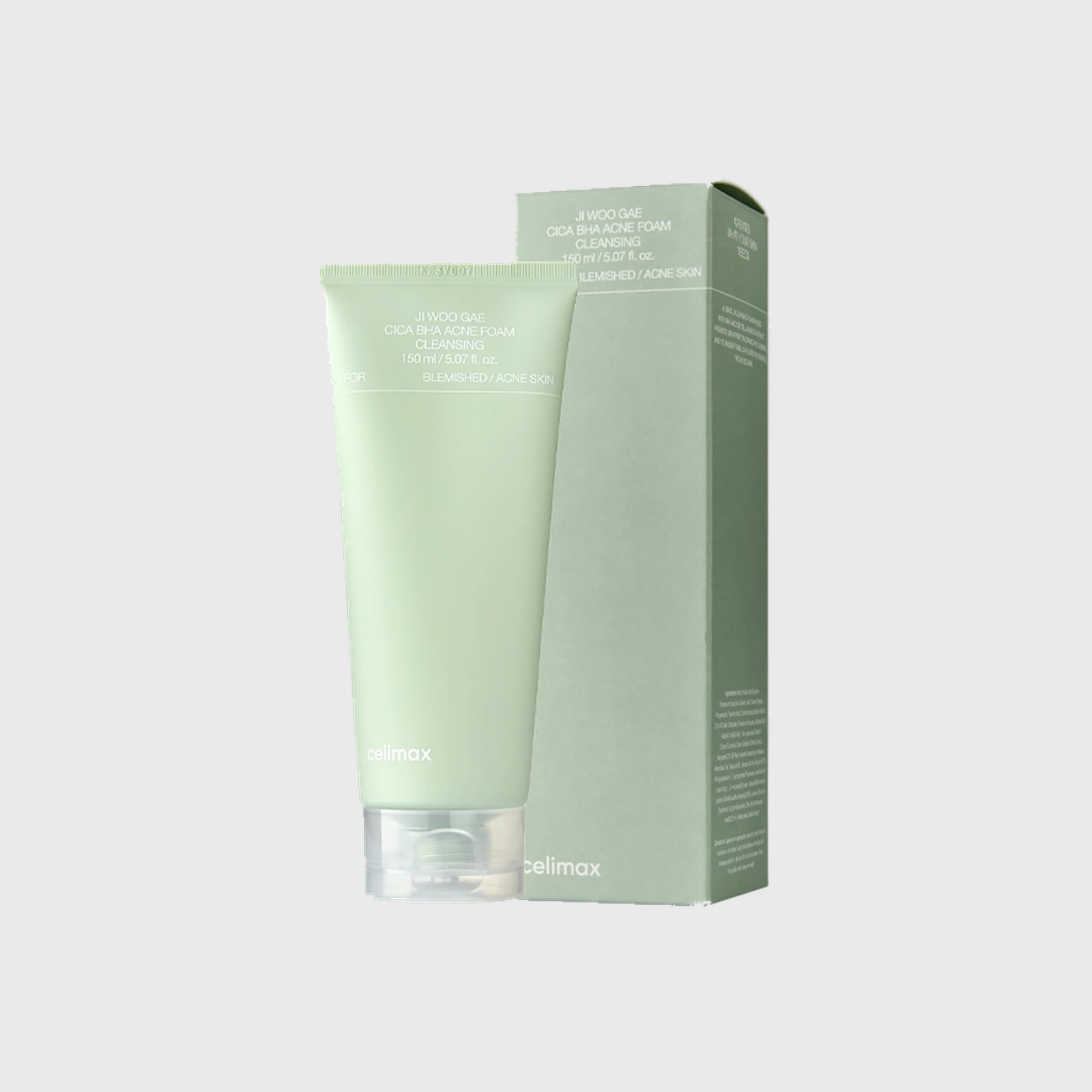 Limpador Facial Celimax Ji Woo Gae Cica BHA Acne Foam Cleansing de 150ml - Milanzi