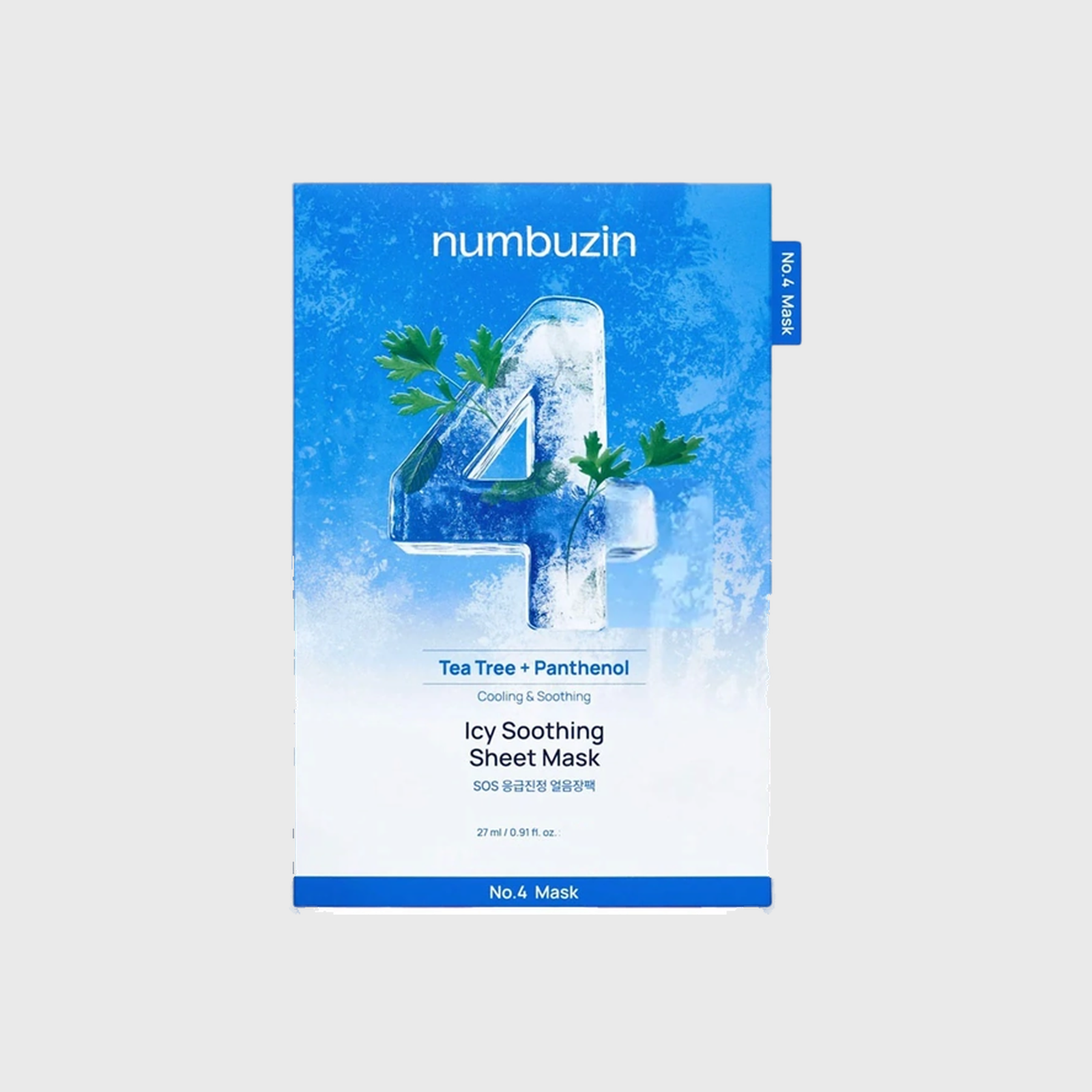Máscara Facial Hidratante Numbuzin No. 4 Icy Soothing Sheet - 1 Unidade - Milanzi