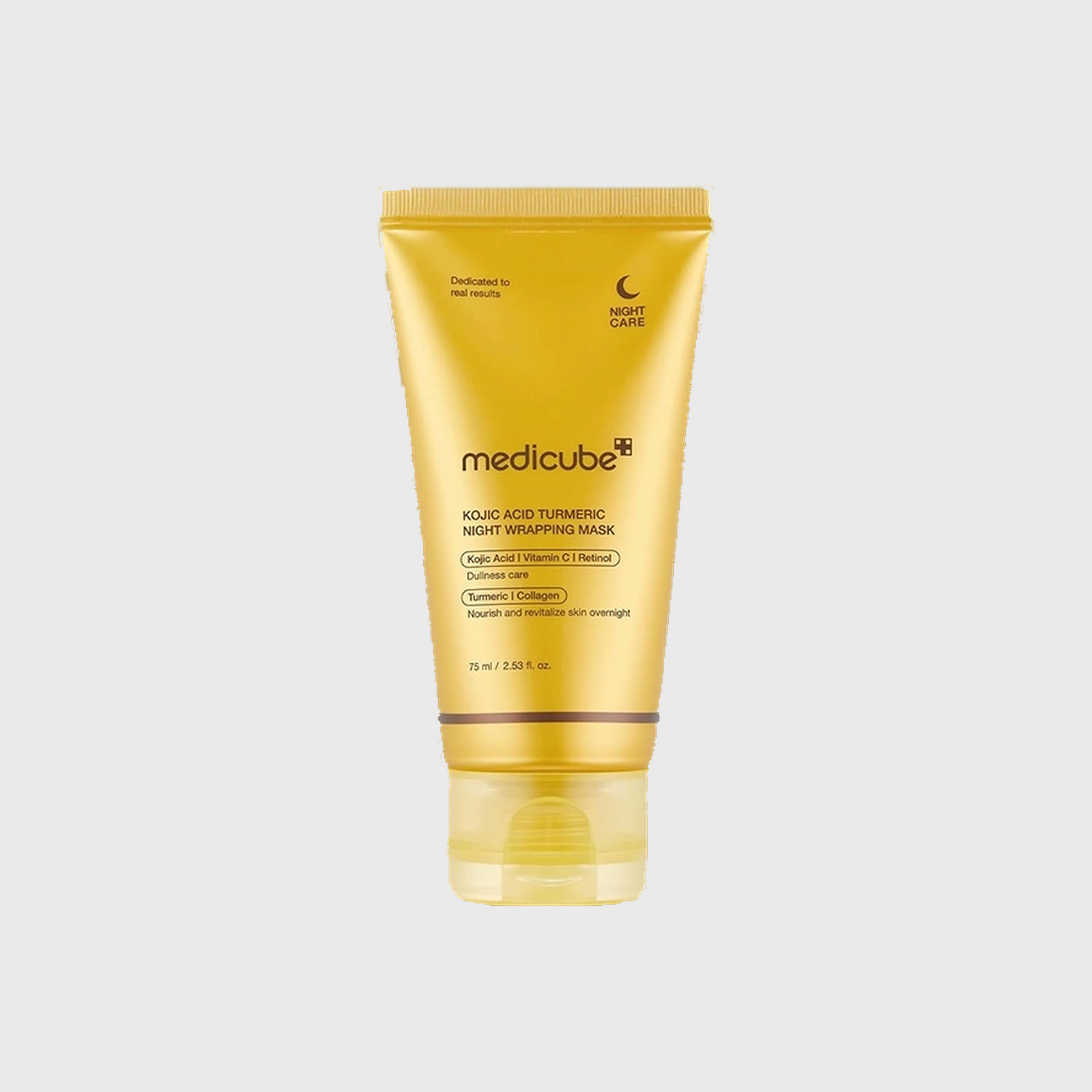 Máscara Facial Medicube Kojic Acid Turmeric Night Wrapping Mask de 75 ml - Milanzi