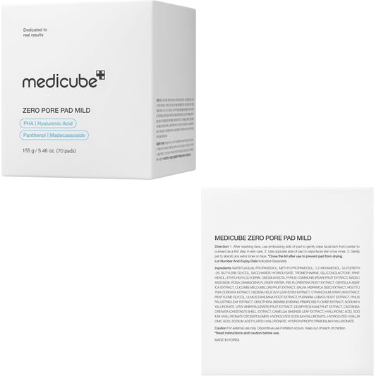 Medicube Pads Tonificantes Suaves para Poros "Pad Mild" – (70 unidades)