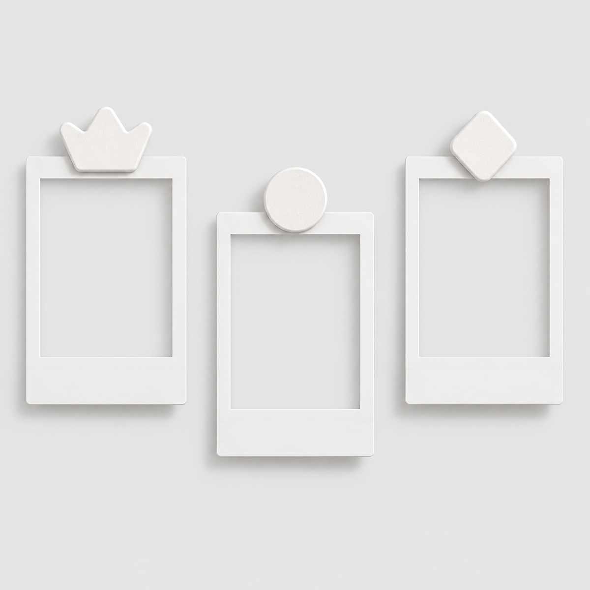 Kit 10 Clipes Porta-Fotos para Pegboard – Kit Decorativo para Painel Organizador em Branco — imagem ilustrativa Milanzi