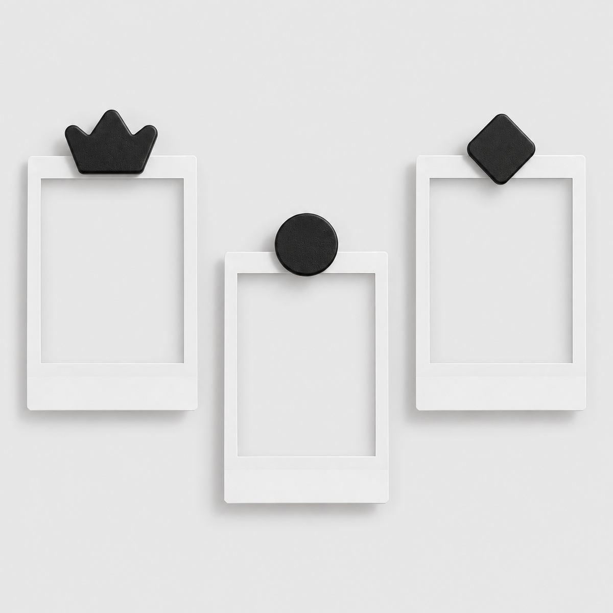 Kit 10 Clipes Porta-Fotos para Pegboard – Kit Decorativo para Painel Organizador em Preto — imagem ilustrativa Milanzi