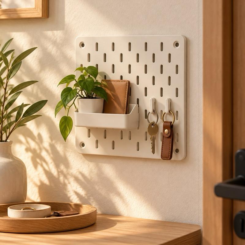 Painel Organizador de Parede Pegboard 18 × 18 cm — Milanzi