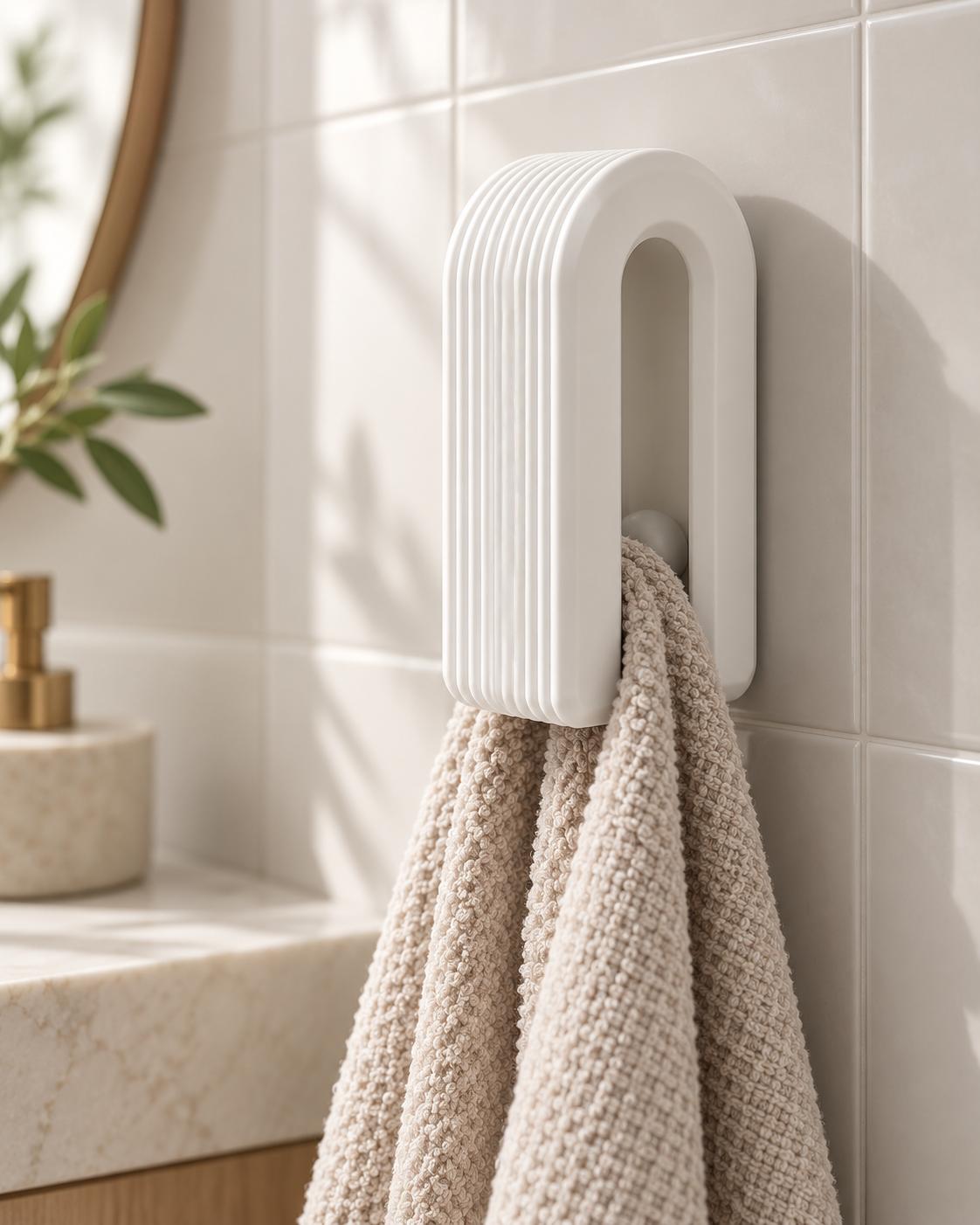 Porta Toalha Premium de Parede Design Minimalista para Banheiro — Milanzi