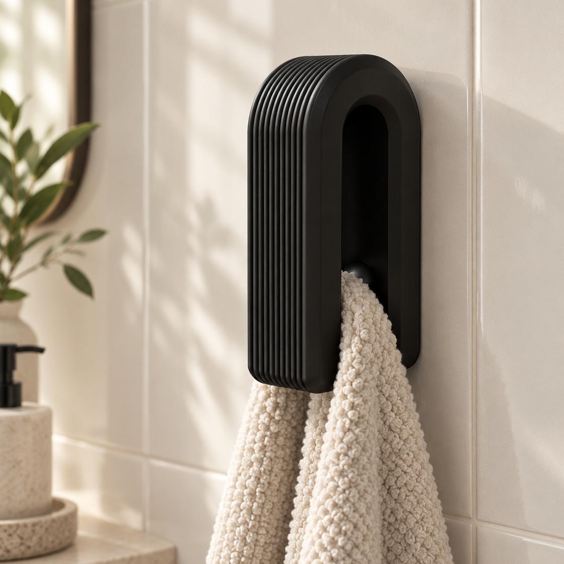 Porta Toalha Premium de Parede Design Minimalista para Banheiro — Milanzi