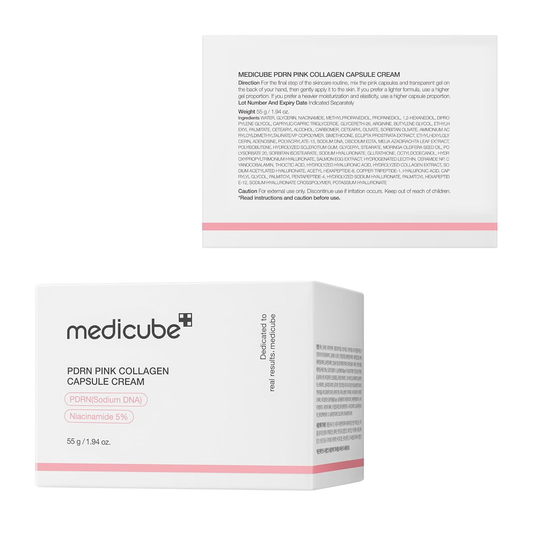 Medicube Creme Facial com Cápsulas de PDRN (DNA de Salmão) e Colágeno Rosa – (55g)