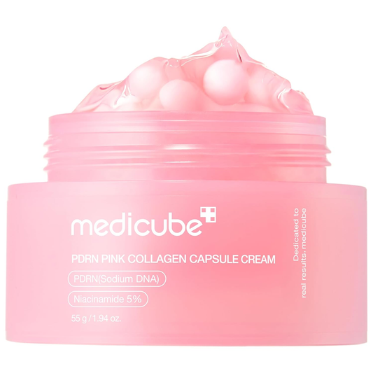Medicube Creme Facial com Cápsulas de PDRN (DNA de Salmão) e Colágeno Rosa – (55g)