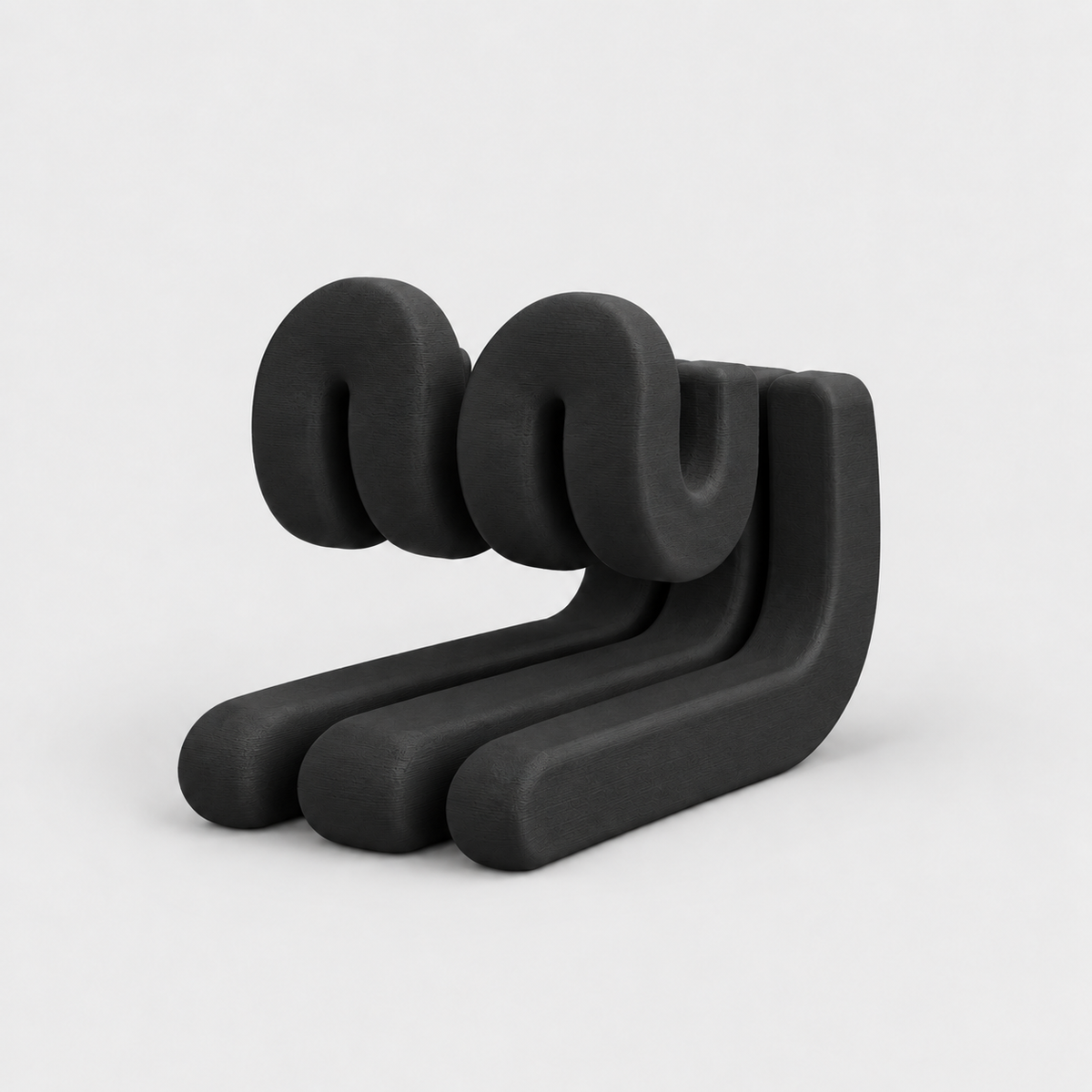 Suporte Ondulado para Tablet de Mesa em Preto — Milanzi