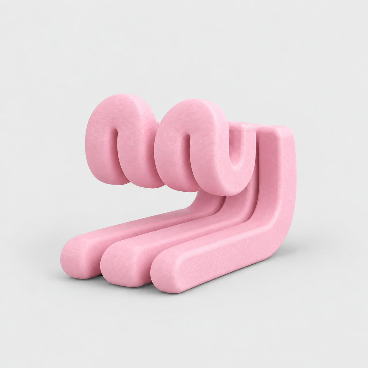 Suporte Ondulado para Tablet de Mesa em Rosa pastel — Milanzi