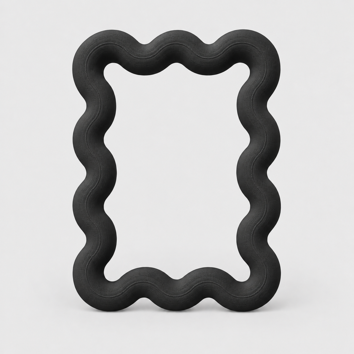 Moldura Ondulada para Foto Instax Mini de Geladeira em Preto — Milanzi