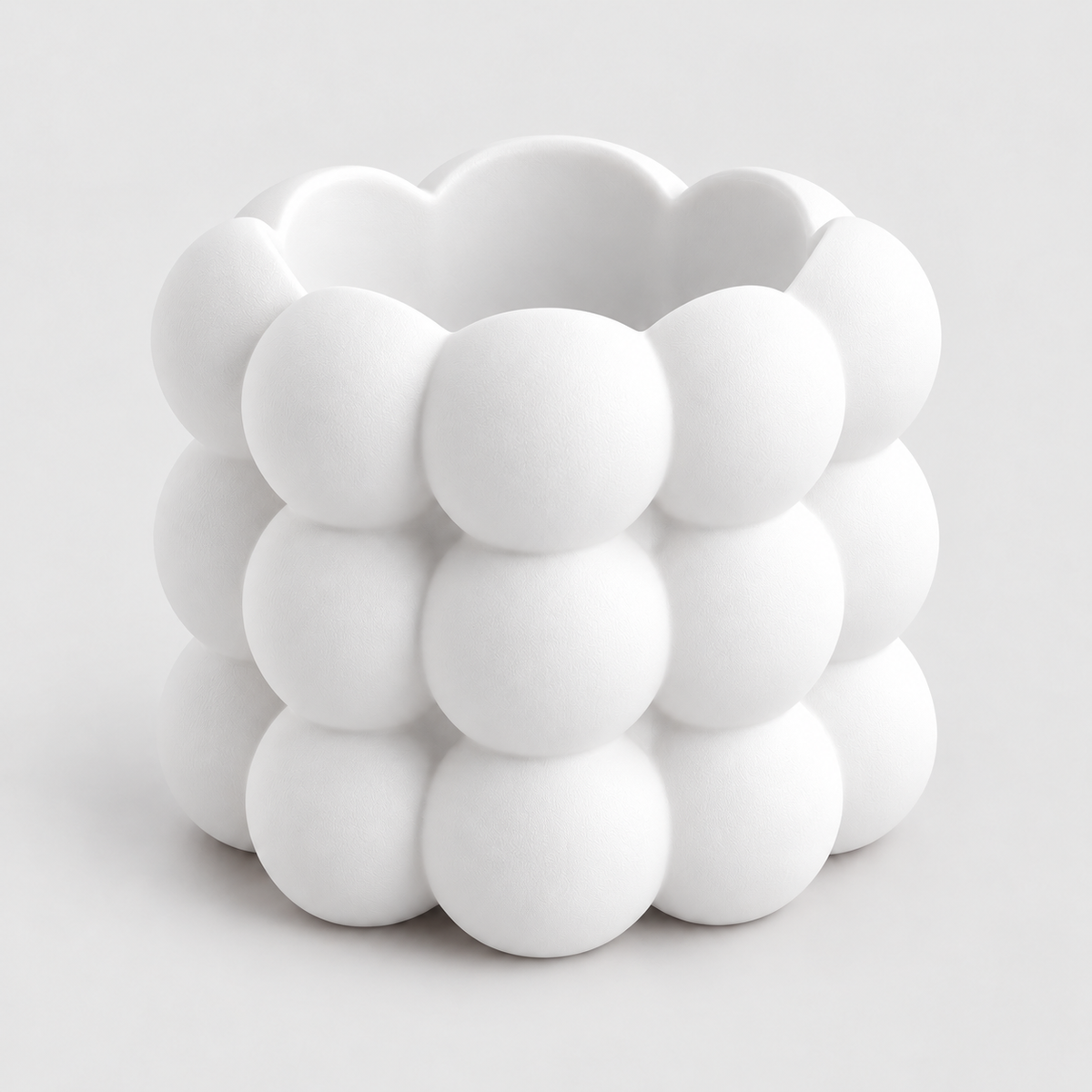 Porta-Pincéis e Organizador de Maquiagem Bolhas em Branco — Milanzi