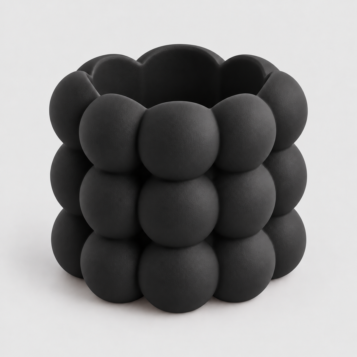 Porta-Pincéis e Organizador de Maquiagem Bolhas em Preto — Milanzi