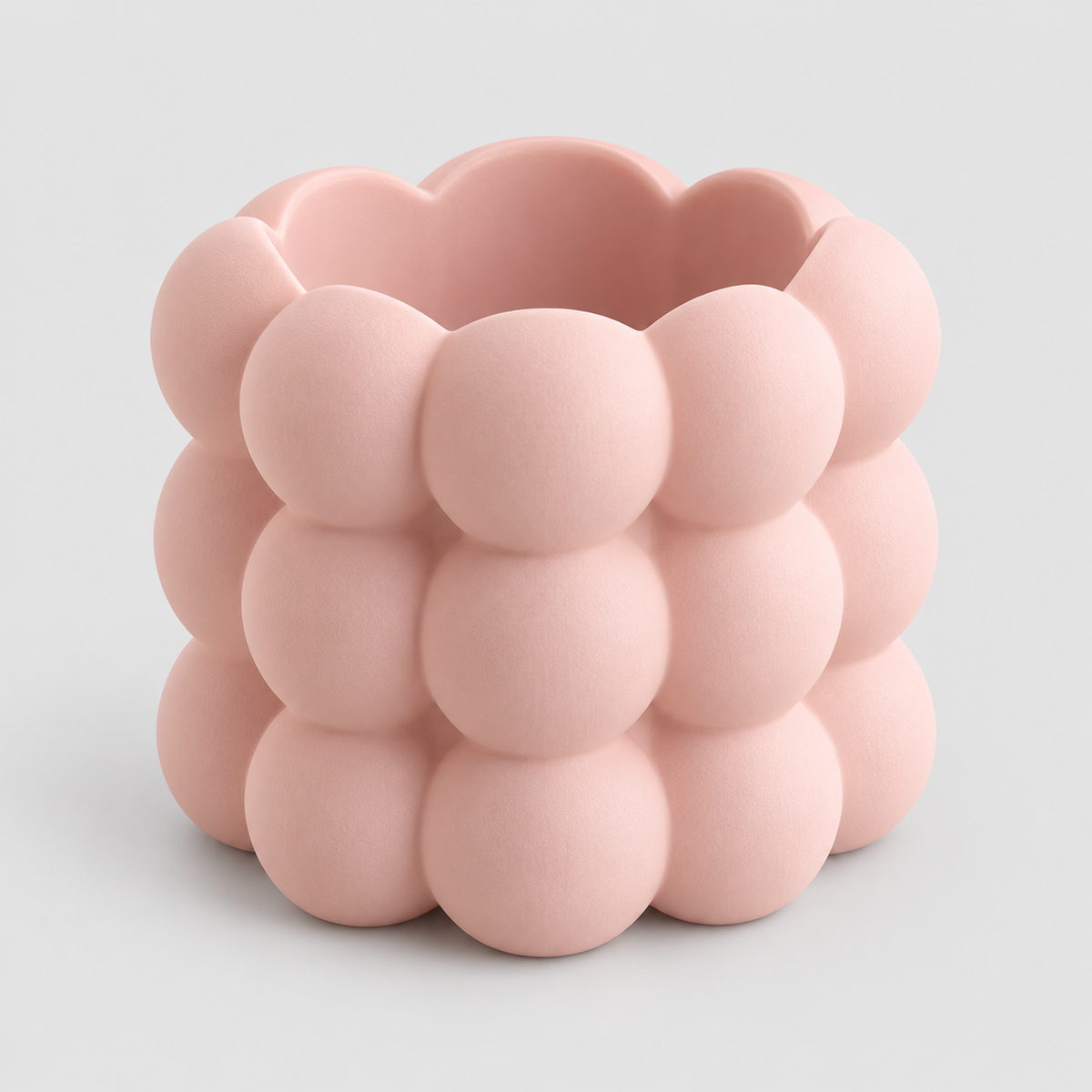 Porta-Pincéis e Organizador de Maquiagem Bolhas em Rosa pastel — Milanzi