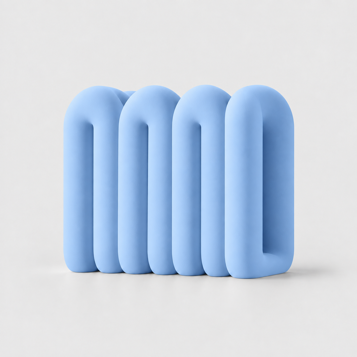 Suporte Vertical Ondulado para Notebook em Azul pastel — Milanzi