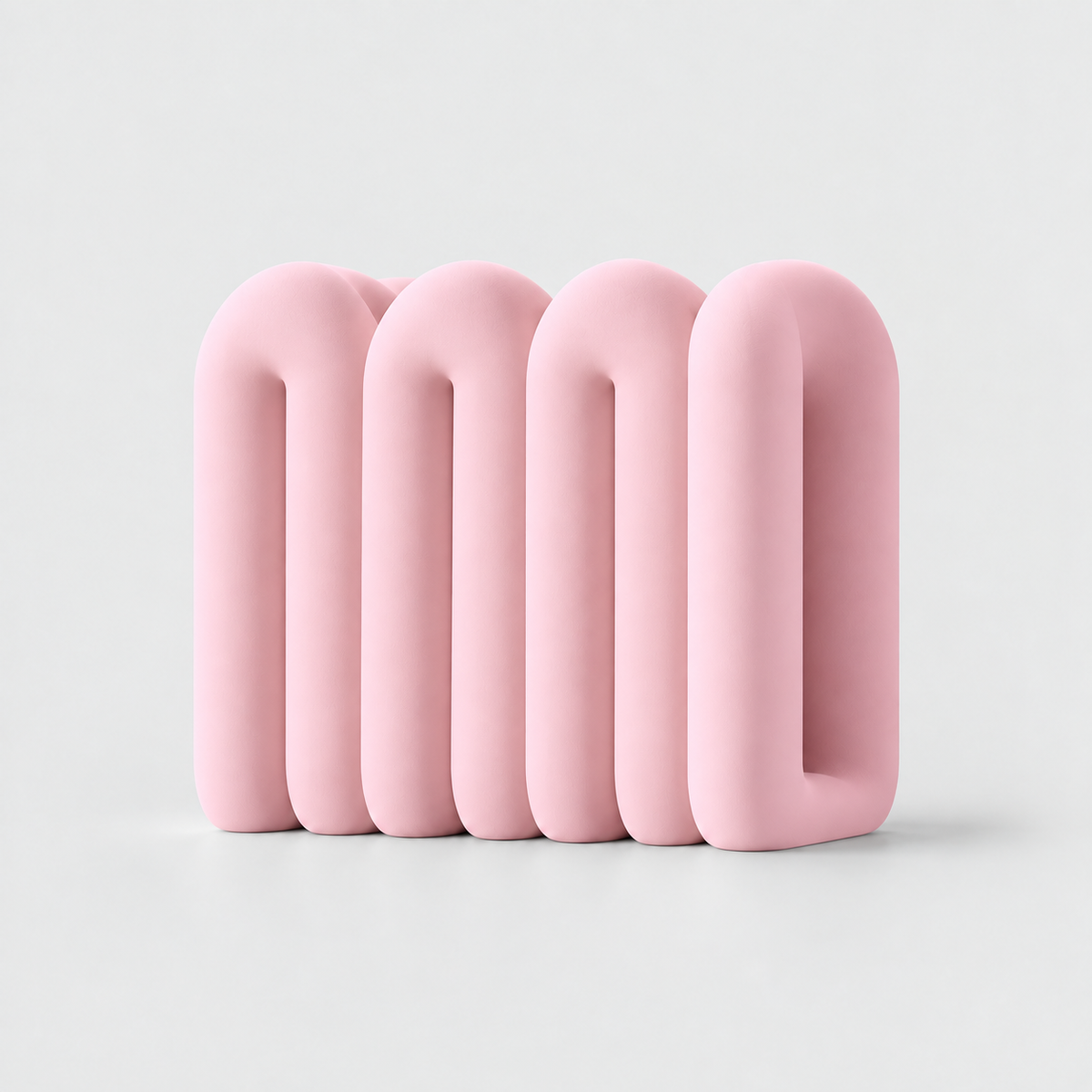 Suporte Vertical Ondulado para Notebook em Rosa pastel — Milanzi