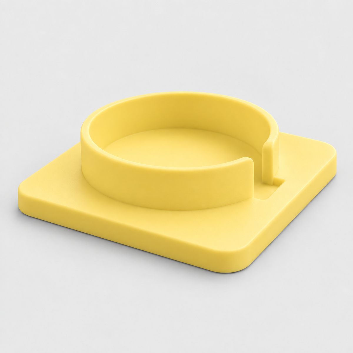 Suporte para Copo de Sofá ou Cama em Amarelo pastel — Milanzi