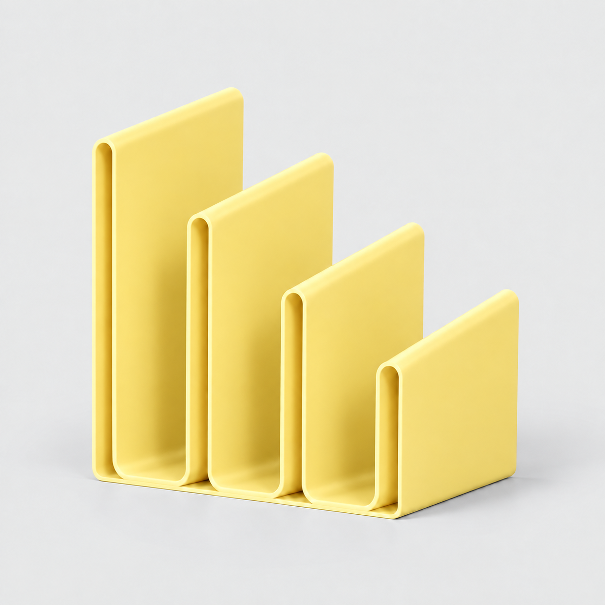 Organizador e Apoio para Livros de Mesa em Amarelo pastel — Milanzi