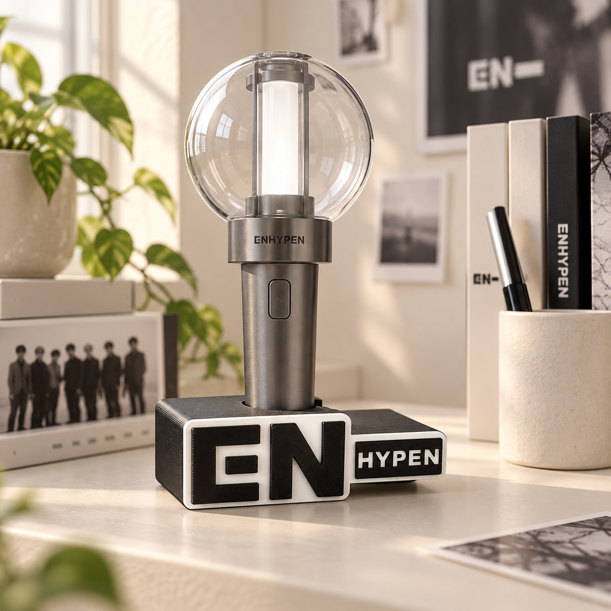 Suporte para Lightstick ENHYPEN em ambiente — foto ilustrativa Milanzi