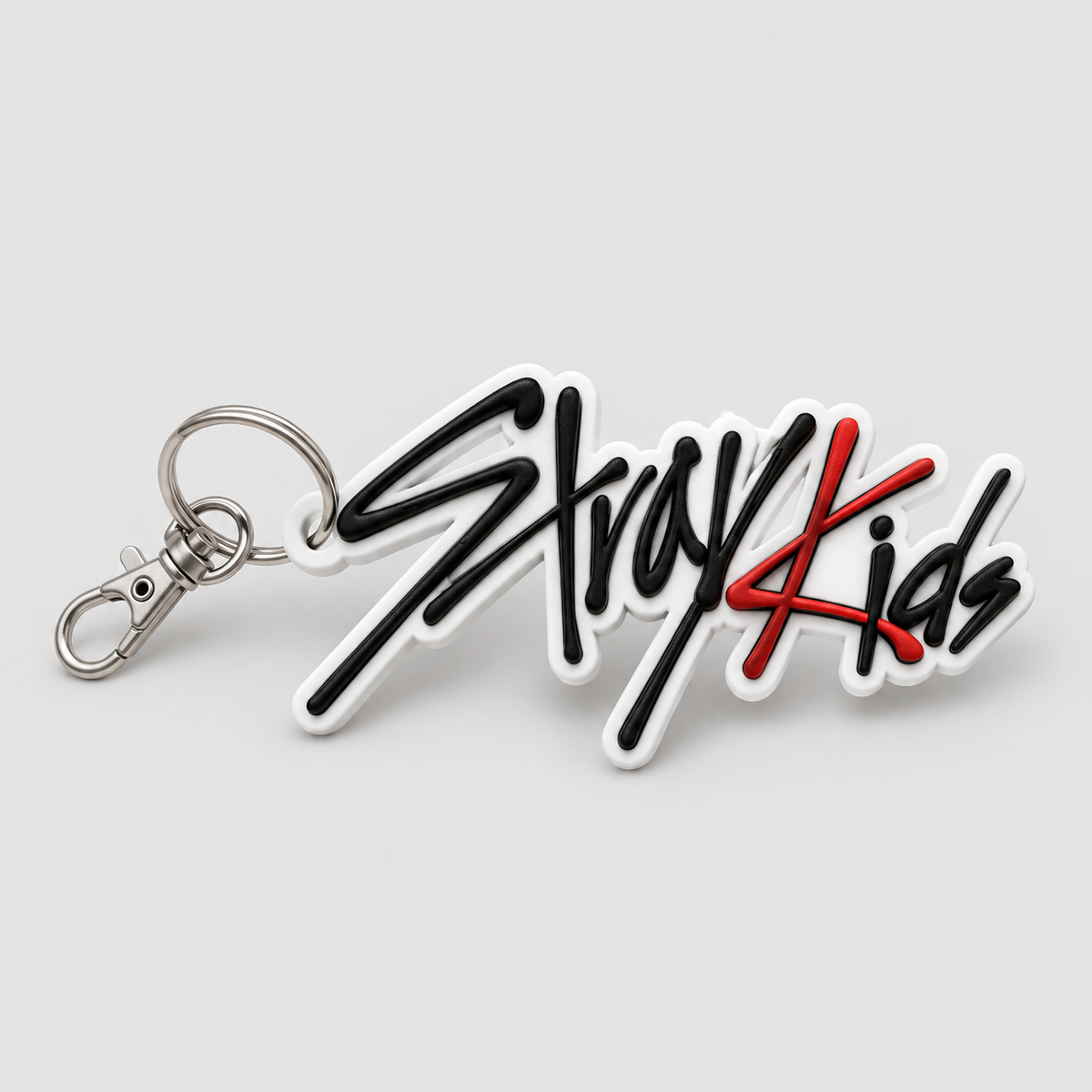 Chaveiro Logo Stray Kids em Branco — Milanzi