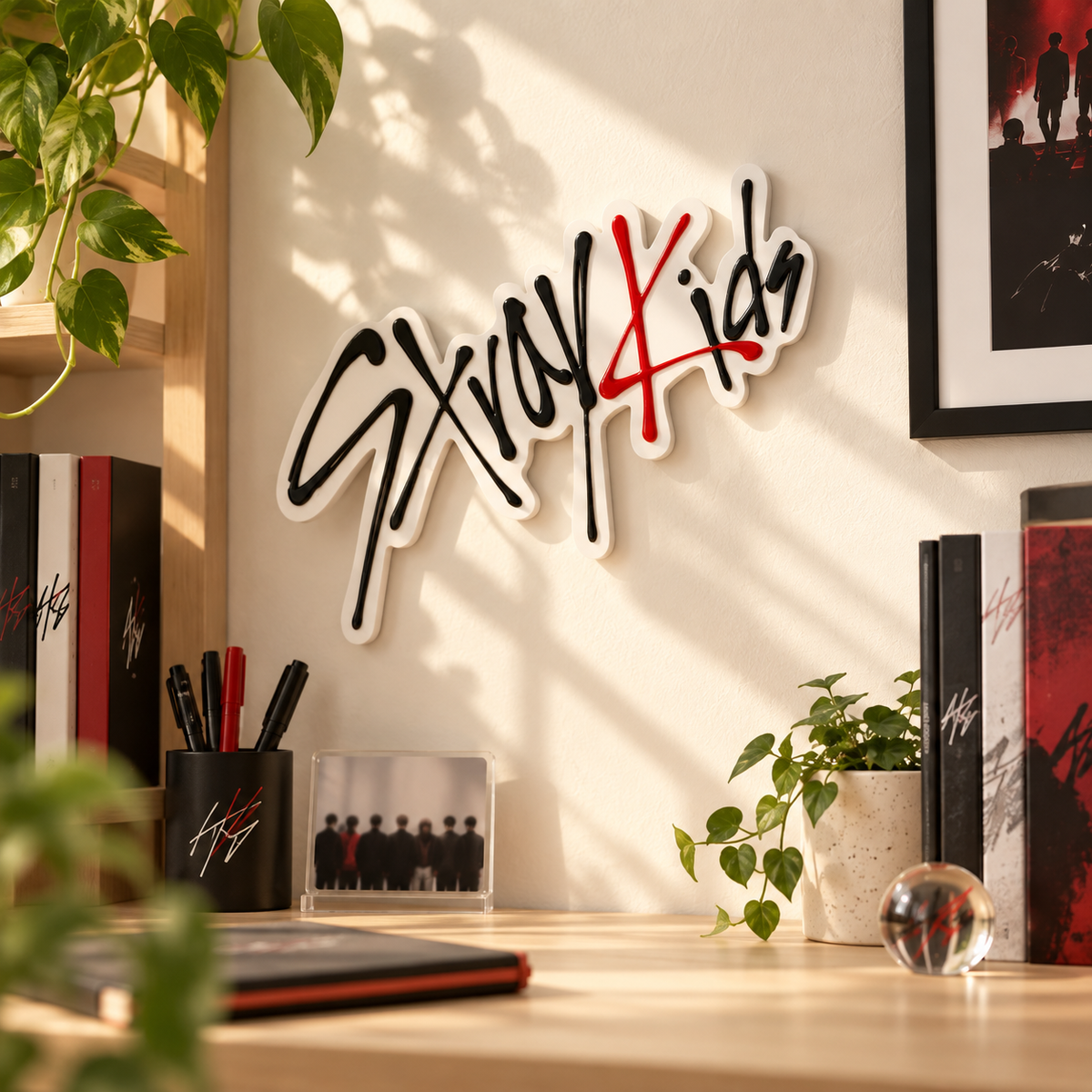 Decoração de Parede Stray Kids em ambiente — foto ilustrativa Milanzi
