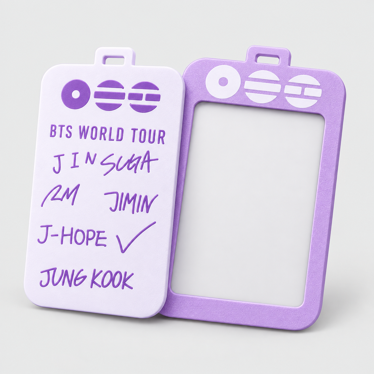 Porta-Photocard BTS World Tour em Lilás — Milanzi