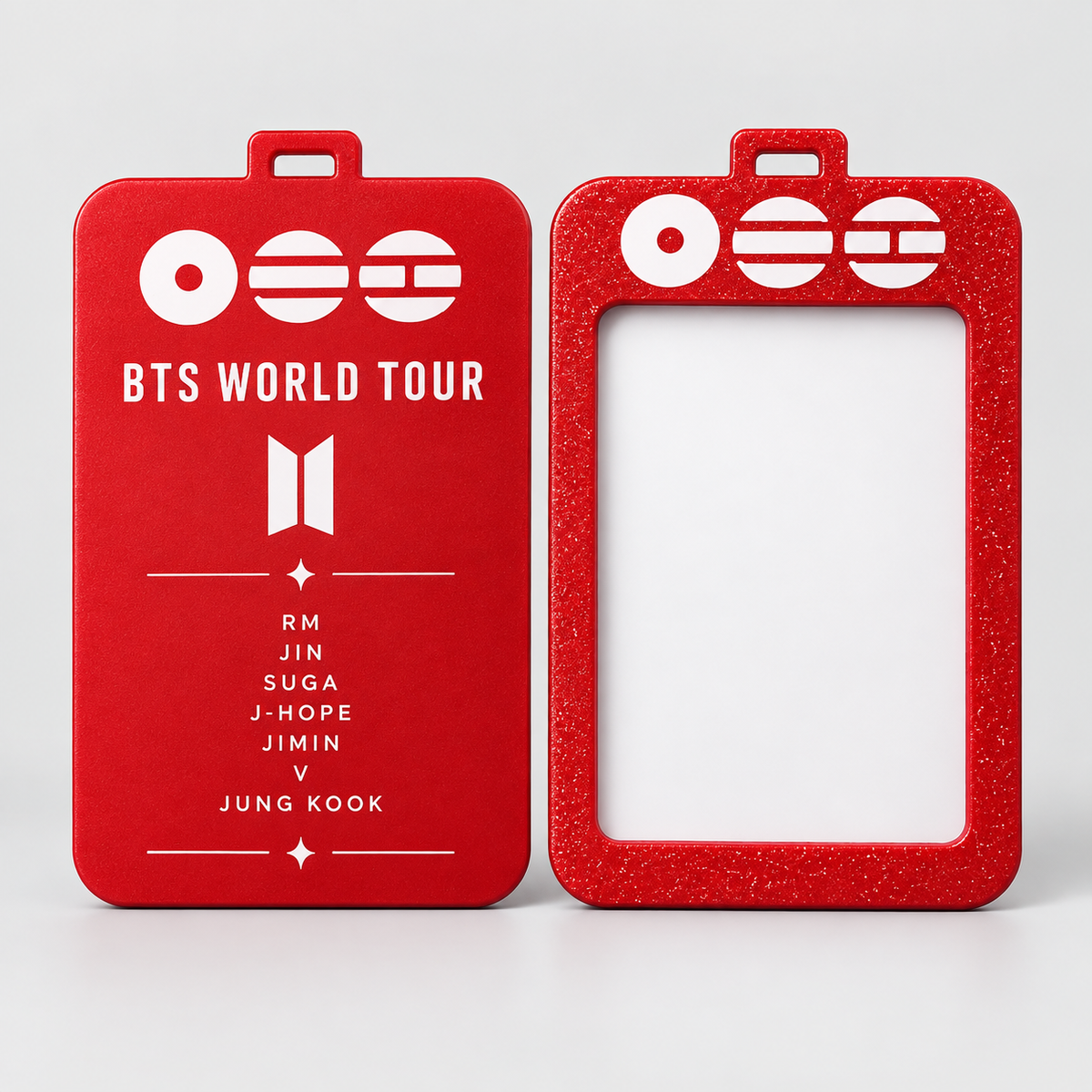 Porta-Photocard BTS World Tour em Vermelho — Milanzi