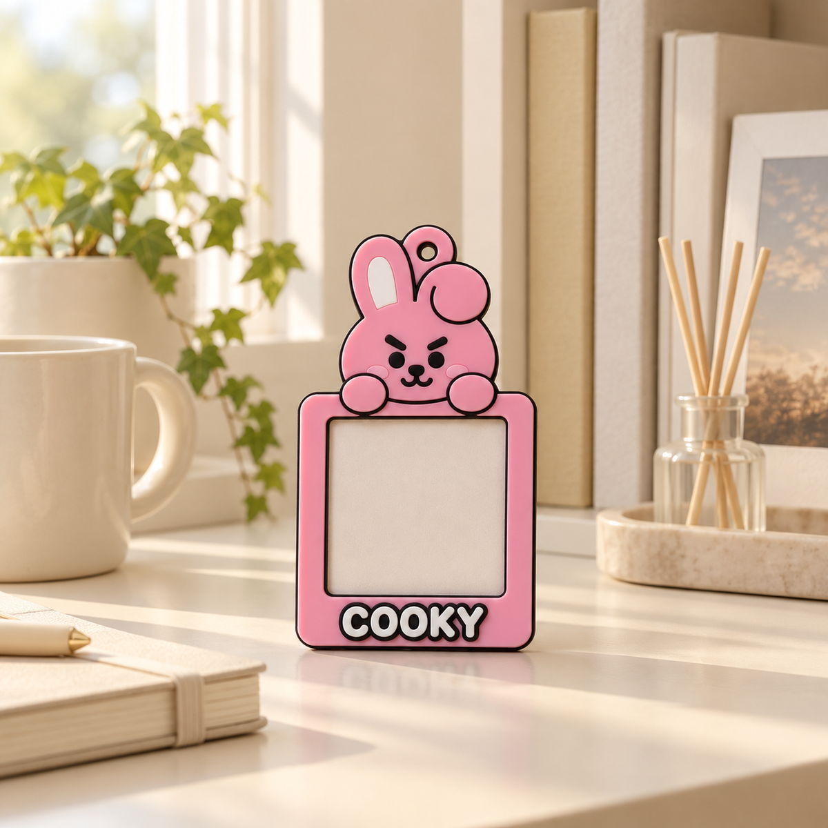 Porta-Photocard BT21 com Personagem em ambiente — foto ilustrativa Milanzi