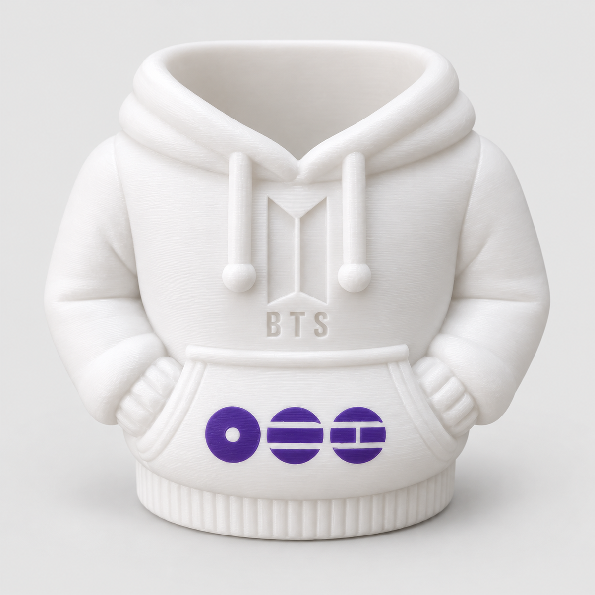 Porta-Lápis Moletom BTS em Branco — Milanzi