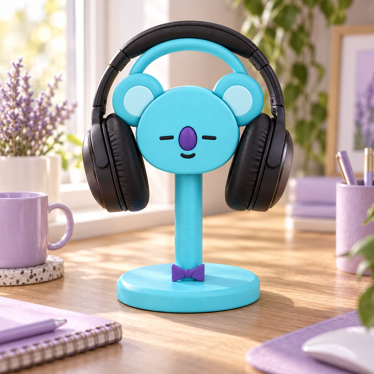 Suporte de Fone BT21 em ambiente — foto ilustrativa Milanzi