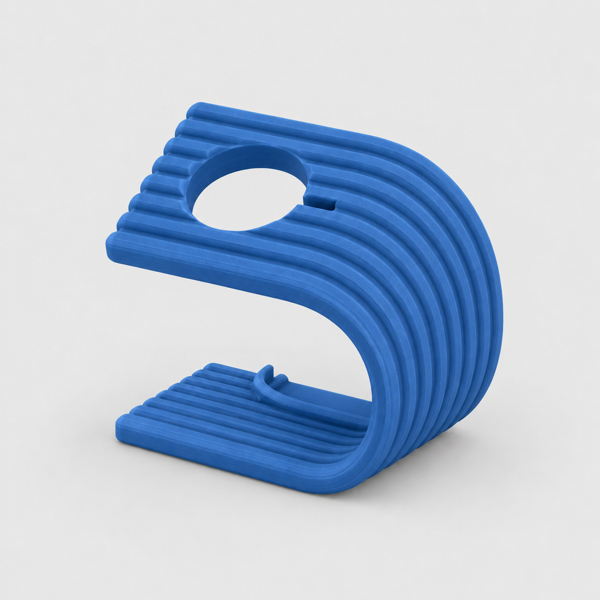 Suporte Ondulado para Carregador de Apple Watch em Azul — Milanzi