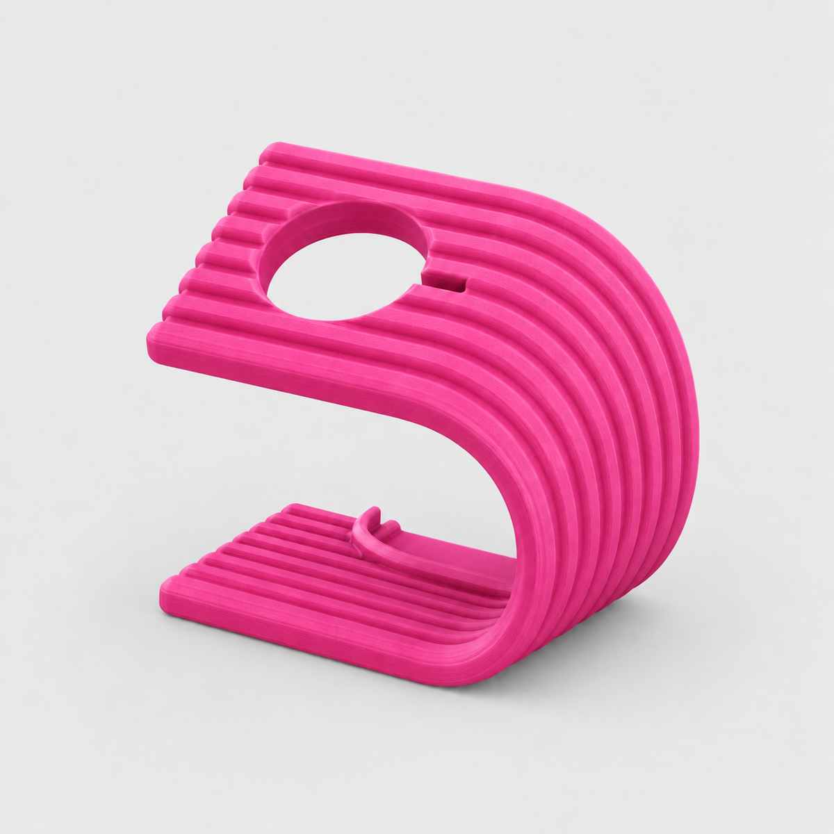 Suporte Ondulado para Carregador de Apple Watch em Rosa magenta — Milanzi